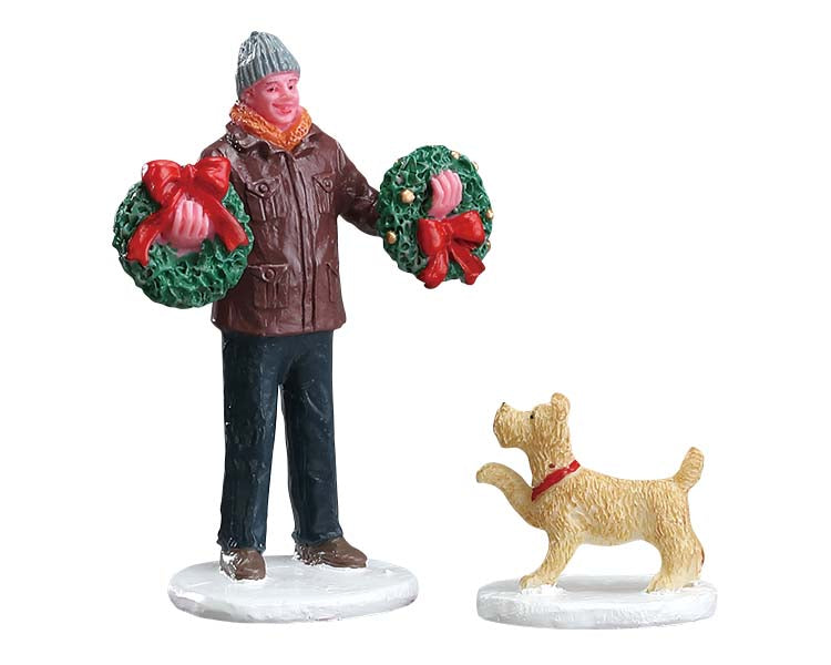 LEMAX Tree Lot Figure, set of 2 #52383